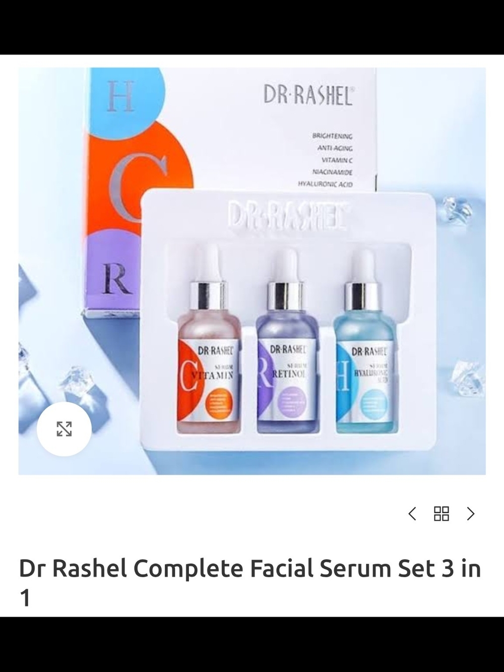 3-in-1 Complete Facial Serum Set — Orange, Purple & Blue
